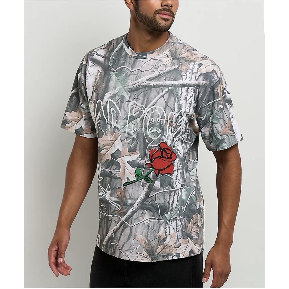 ŞAD BOYZ by Junior H Love Camo T-Shirt Size L